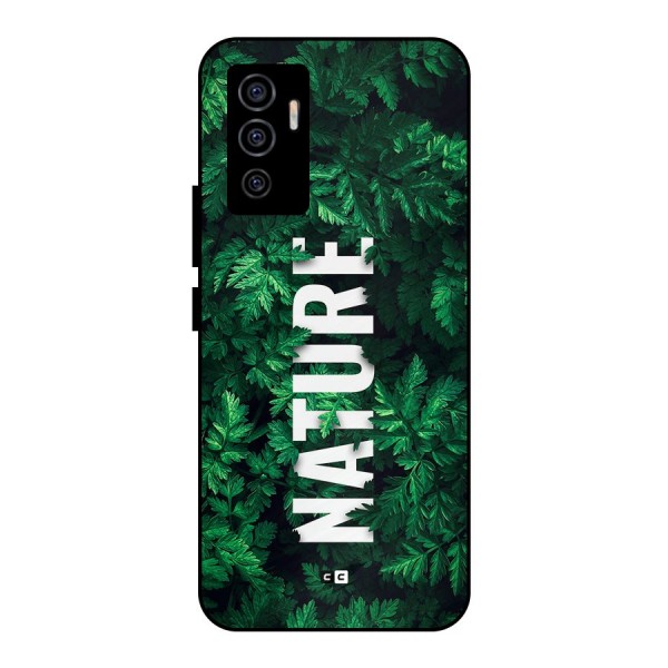 Nature Leaves Metal Back Case for Vivo V23e