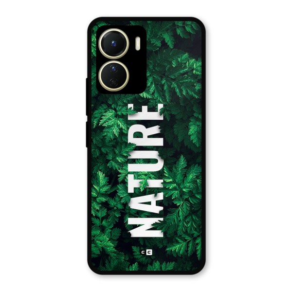 Nature Leaves Metal Back Case for Vivo Y16