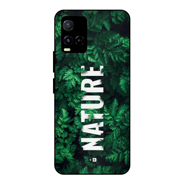 Nature Leaves Metal Back Case for Vivo Y21