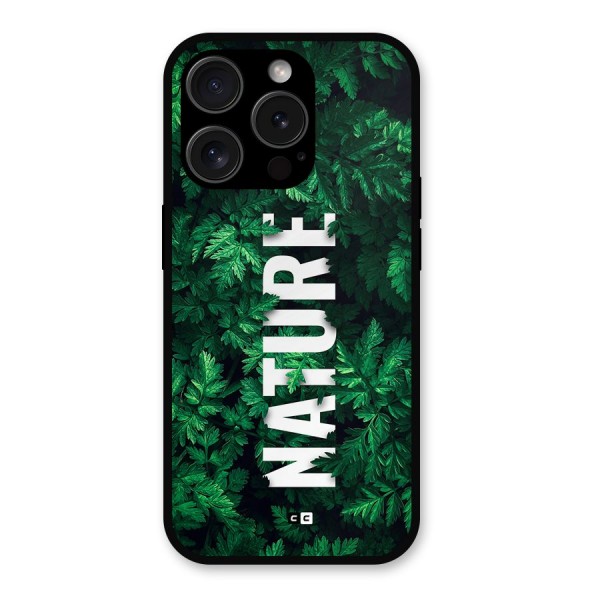 Nature Leaves Metal Back Case for iPhone 15 Pro