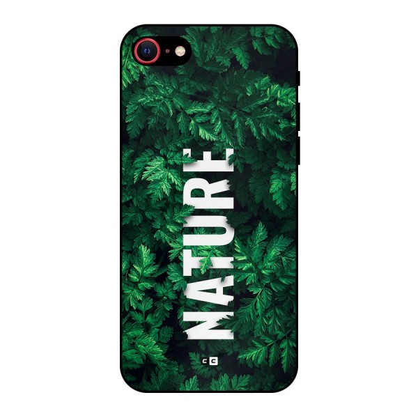 Nature Leaves Metal Back Case for iPhone 8