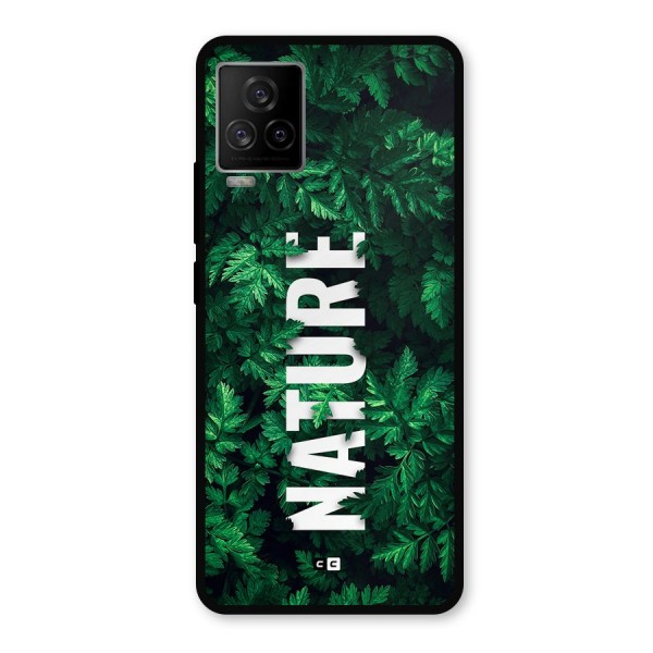 Nature Leaves Metal Back Case for iQOO 7 Legend 5G