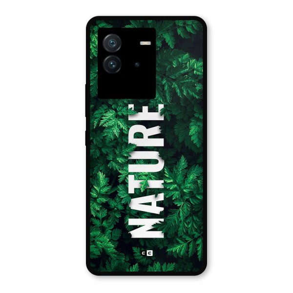 Nature Leaves Metal Back Case for iQOO Neo 6 5G
