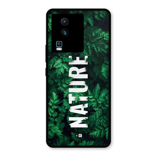 Nature Leaves Metal Back Case for iQOO Neo 7 Pro