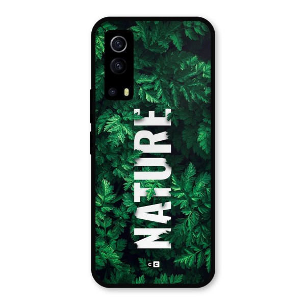 Nature Leaves Metal Back Case for iQOO Z3