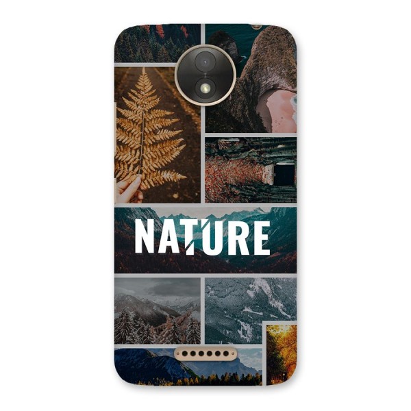 Nature Travel Back Case for Moto C Plus