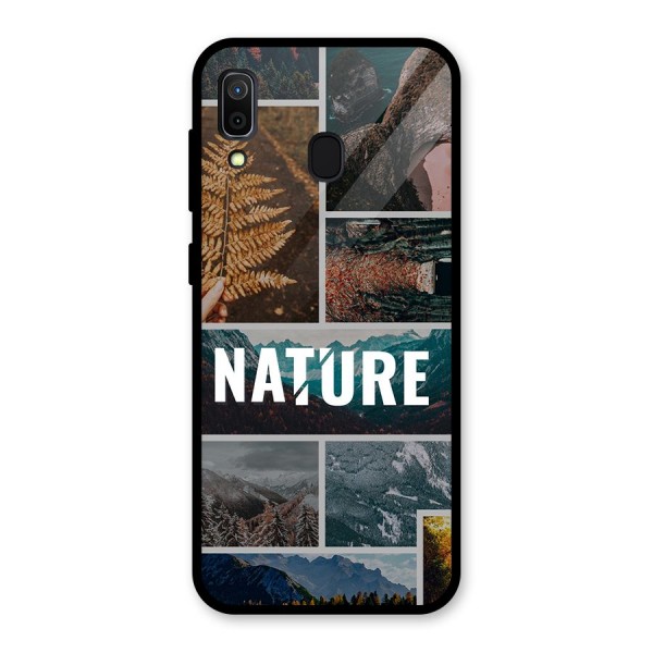 Nature Travel Glass Back Case for Galaxy A30