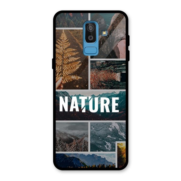 Nature Travel Glass Back Case for Galaxy J8