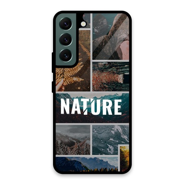 Nature Travel Glass Back Case for Galaxy S22 5G