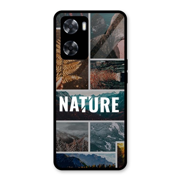 Nature Travel Glass Back Case for Oppo A57 2022