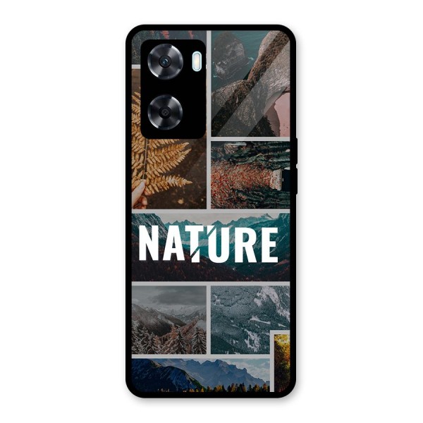 Nature Travel Glass Back Case for Oppo A77s