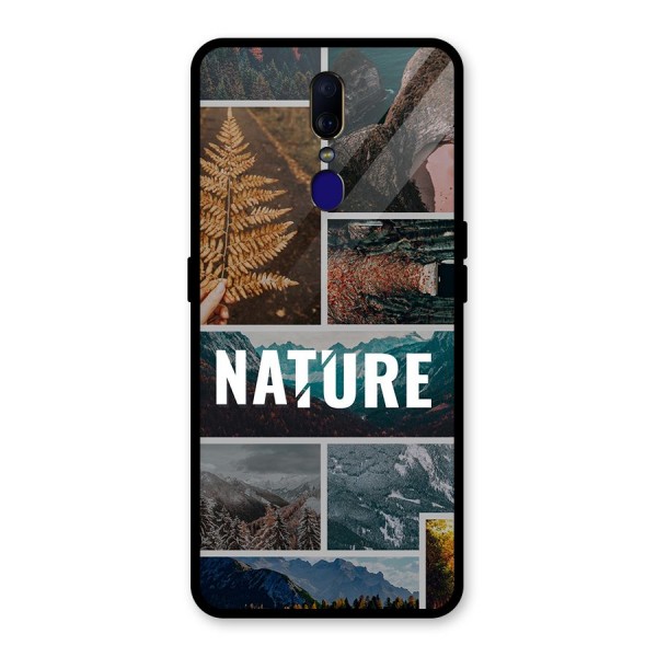 Nature Travel Glass Back Case for Oppo F11