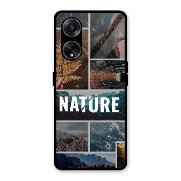 Nature Travel Glass Back Case for Oppo F23