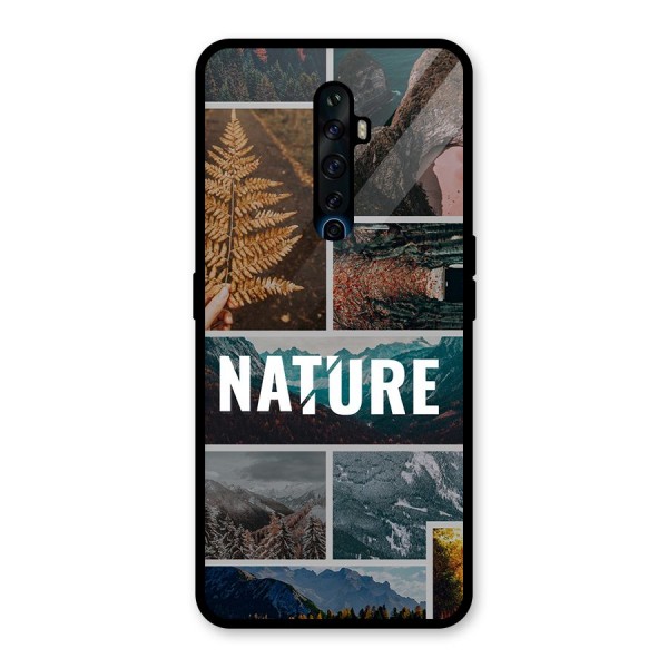 Nature Travel Glass Back Case for Oppo Reno2 F