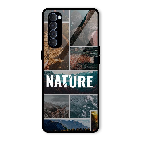 Nature Travel Glass Back Case for Oppo Reno4 Pro