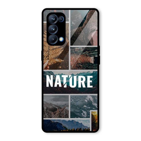 Nature Travel Glass Back Case for Oppo Reno5 Pro 5G