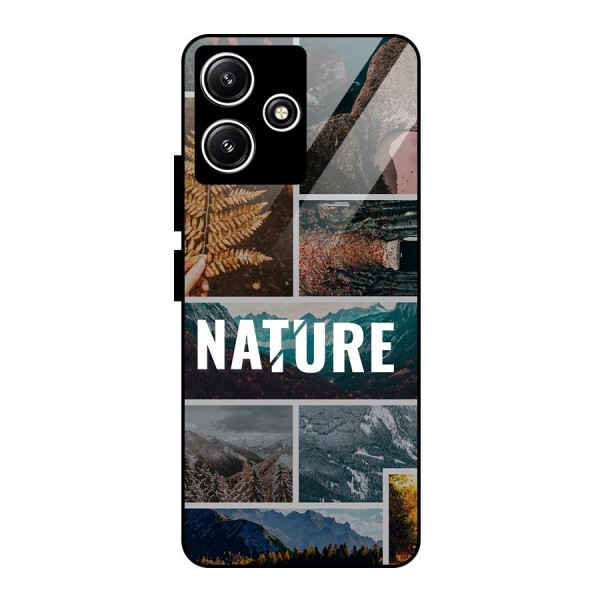 Nature Travel Glass Back Case for Poco M6 Pro