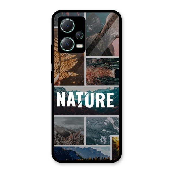 Nature Travel Glass Back Case for Poco X5