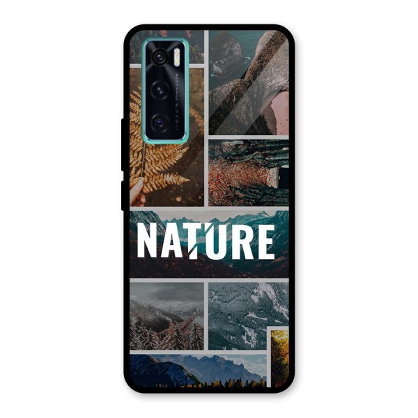 Nature Travel Glass Back Case for Vivo V20 SE