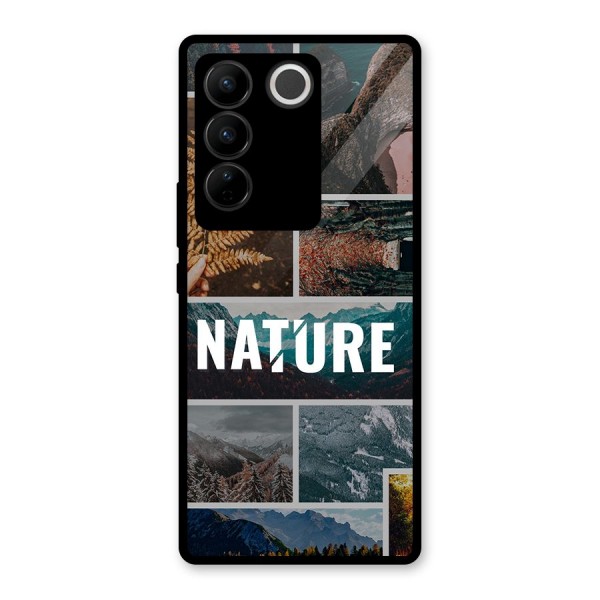 Nature Travel Glass Back Case for Vivo V27