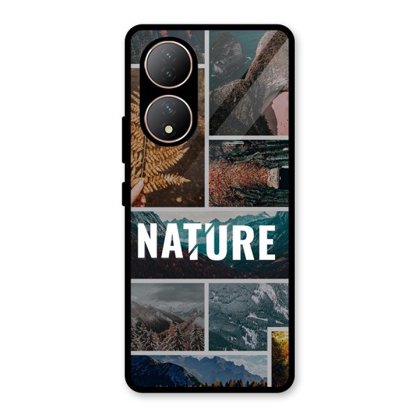 Nature Travel Glass Back Case for Vivo Y100A