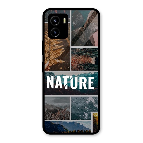 Nature Travel Glass Back Case for Vivo Y15s