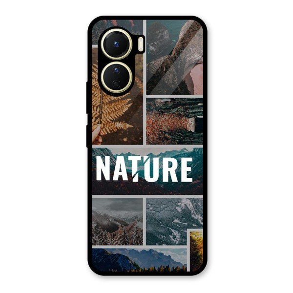 Nature Travel Glass Back Case for Vivo Y16