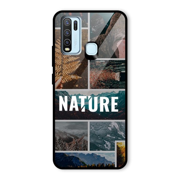 Nature Travel Glass Back Case for Vivo Y30