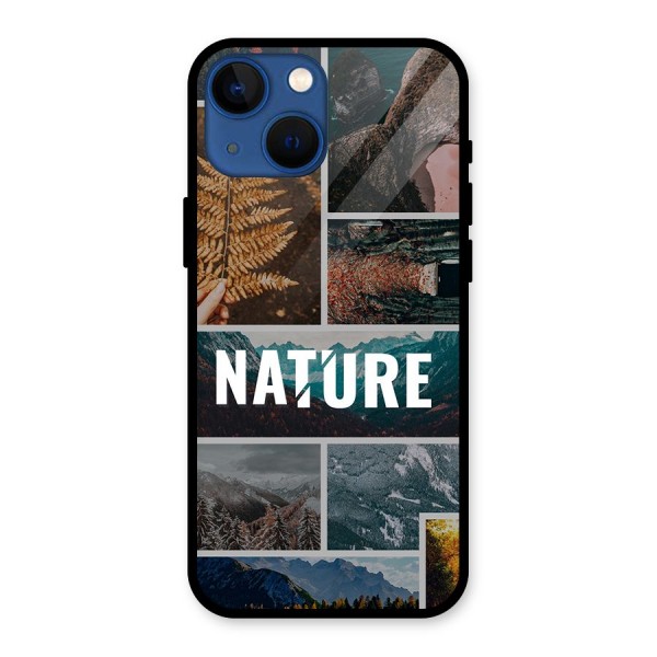 Nature Travel Glass Back Case for iPhone 13 Mini