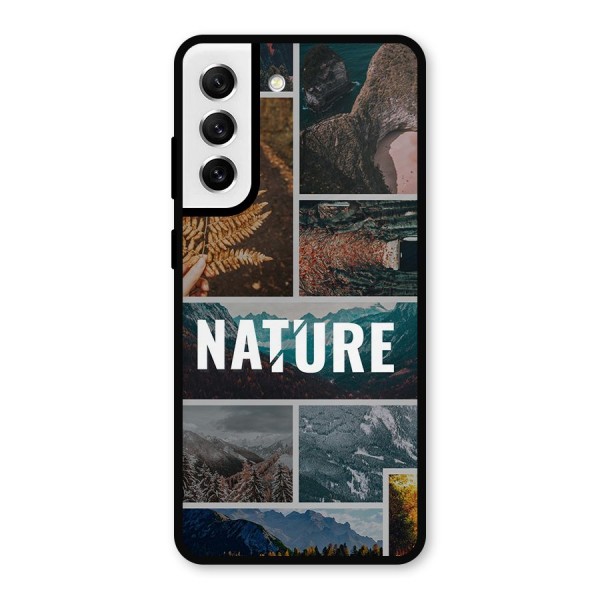 Nature Travel Metal Back Case for Galaxy S21 FE 5G