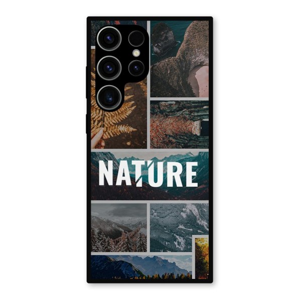 Nature Travel Metal Back Case for Galaxy S23 Ultra