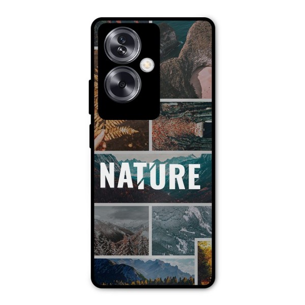 Nature Travel Metal Back Case for Oppo A79 5G