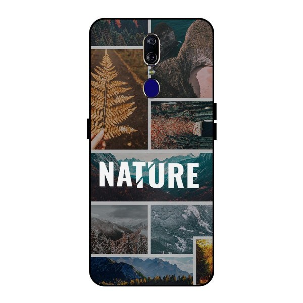 Nature Travel Metal Back Case for Oppo F11