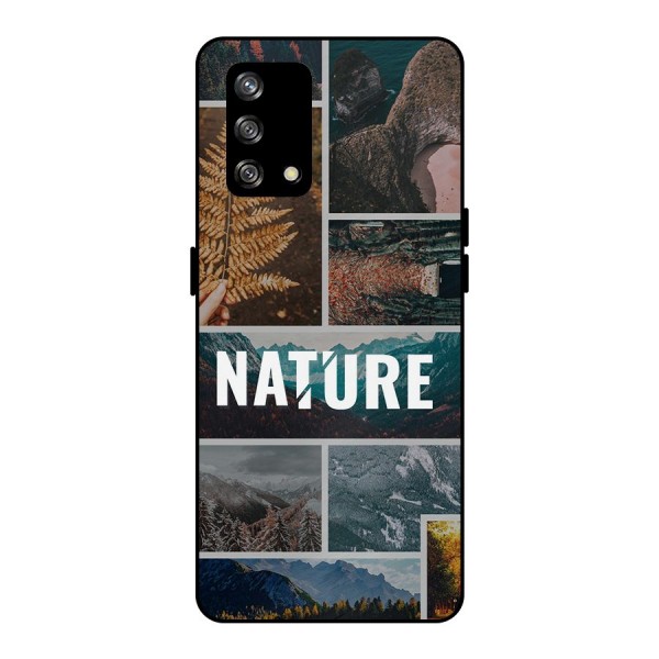 Nature Travel Metal Back Case for Oppo F19s