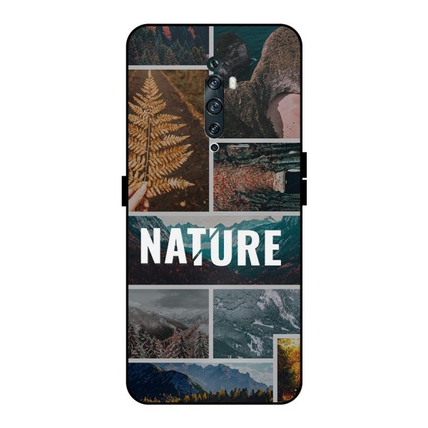 Nature Travel Metal Back Case for Oppo Reno2 F