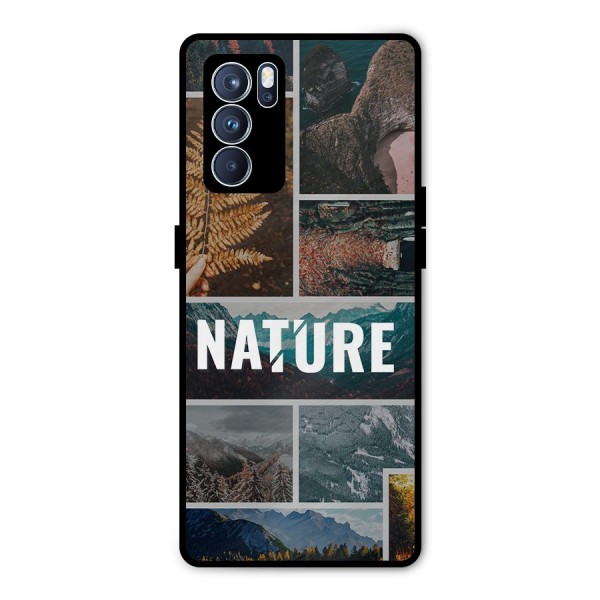 Nature Travel Metal Back Case for Oppo Reno6 Pro 5G