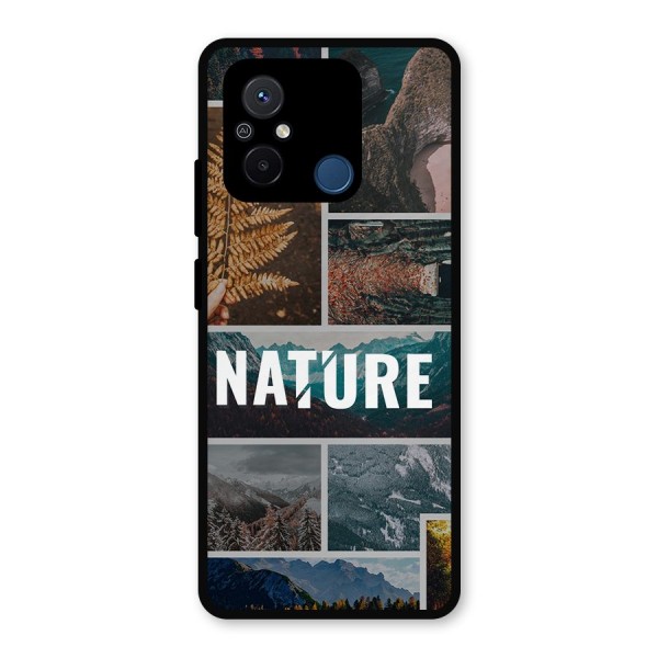 Nature Travel Metal Back Case for Poco C55