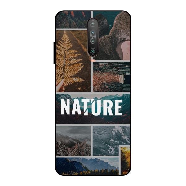 Nature Travel Metal Back Case for Poco X2