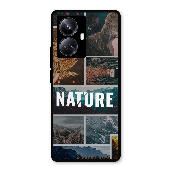 Nature Travel Metal Back Case for Realme 10 Pro Plus