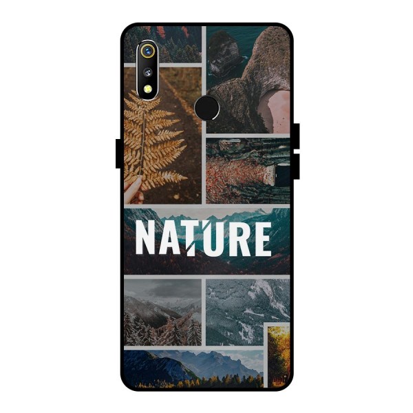 Nature Travel Metal Back Case for Realme 3