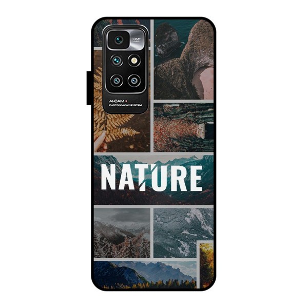 Nature Travel Metal Back Case for Redmi 10 Prime