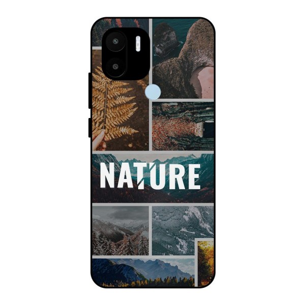 Nature Travel Metal Back Case for Redmi A1 Plus