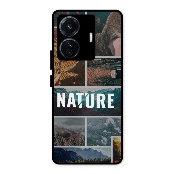 Nature Travel Metal Back Case for Vivo T1 Pro