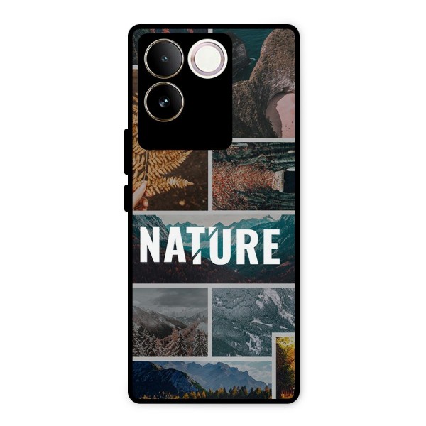 Nature Travel Metal Back Case for Vivo T2 Pro