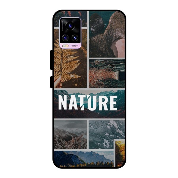 Nature Travel Metal Back Case for Vivo V20 Pro