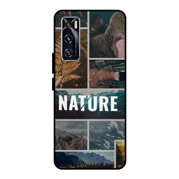 Nature Travel Metal Back Case for Vivo V20 SE