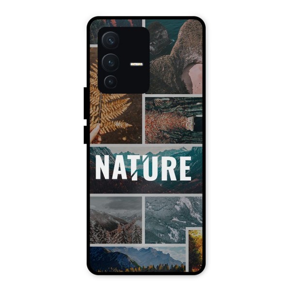 Nature Travel Metal Back Case for Vivo V23 5G