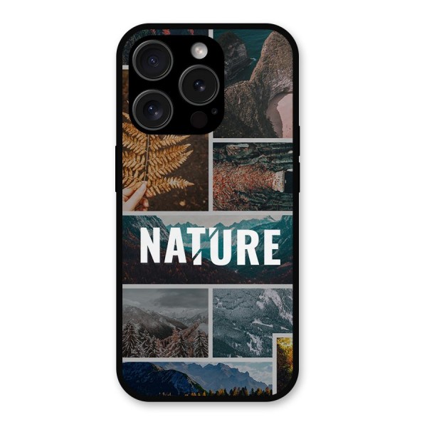 Nature Travel Metal Back Case for iPhone 15 Pro