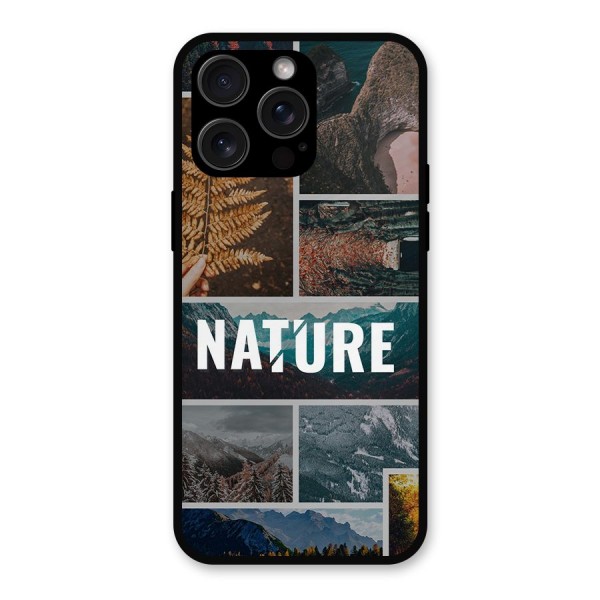 Nature Travel Metal Back Case for iPhone 15 Pro Max