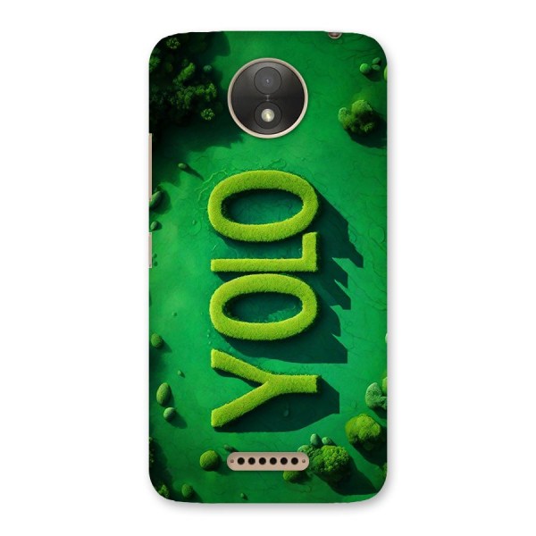 Nature Yolo Back Case for Moto C Plus